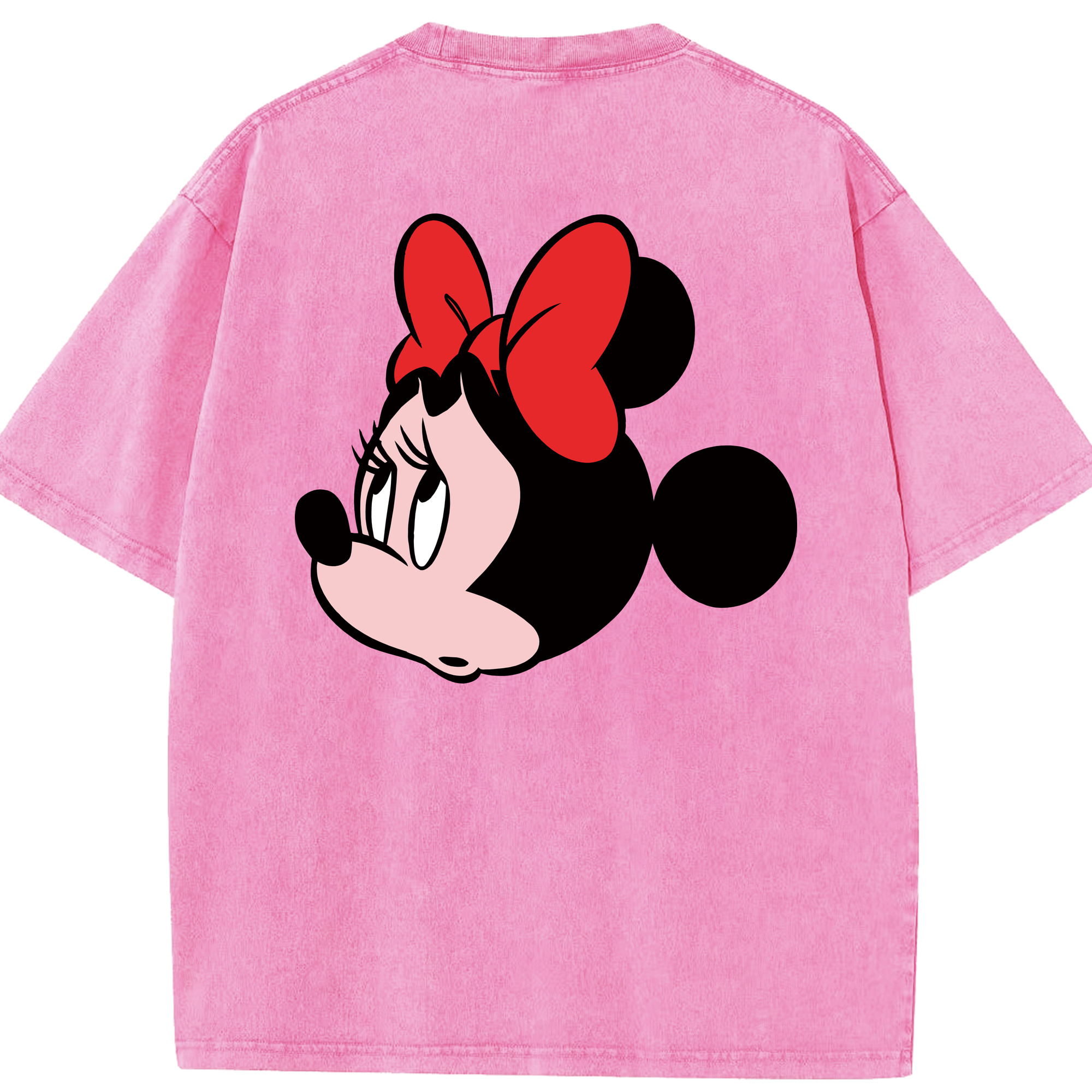 （画像用） ミッキーマウス Mickey Mouse 綿100% ヴィンテージ風 半袖Tシャツ（背面プリント）